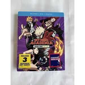 My Hero Academia: Season Three Part Two (Blu-ray/DVD, Digital, 4-Disc, 2019) NEW